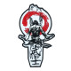 Ghost Samurai Embroidered Iron on Patch Katanas Velcro Gift 3