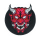 Oni Demon Embroidered Iron on Patch Japan Velcro Gift