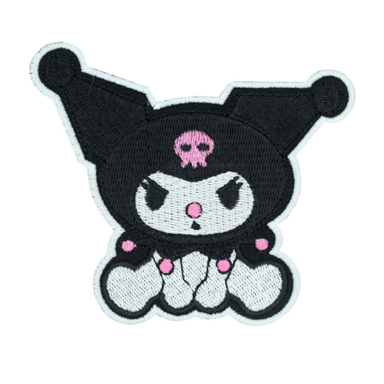 Lindo diablo gatito parche bordado Cosplay regalo Anime bordado 2