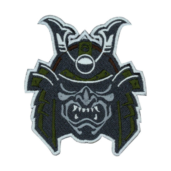 Ghost Samurai Embroidered Iron on Patch Velcro Gift 8
