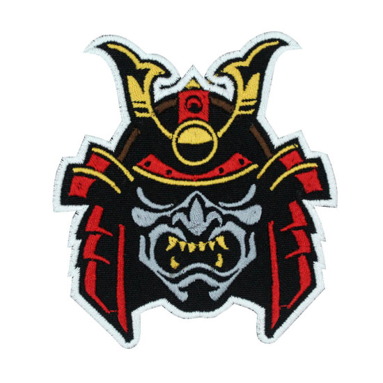 Ghost Samurai Embroidered Iron on Patch Velcro Gift 8