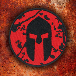 Spartans Airsoft Emblem gestickter Aufbügler zum Aufbügeln mit Klettverschluss