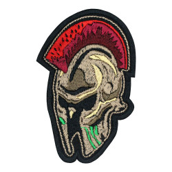 Spartan Airsoft Emblem Embroidered Iron-on Gift Hook and Loop Patch 2