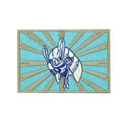 Ghost Samurai Embroidered Iron on Patch Velcro Gift 4