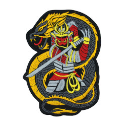 Ghost Samurai Embroidered Iron on Patch Velcro Gift 6
