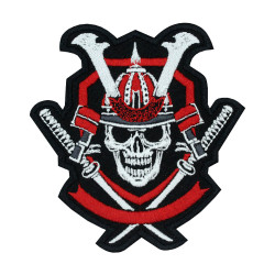 Ghost Samurai Embroidered Iron on Patch KatanasVelcro Gift 7