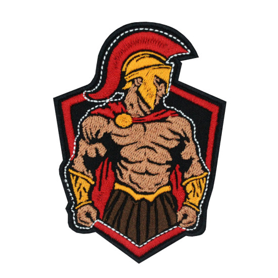 300 Spartans Airsoft Logo Embroidered Iron-on Gift Hook and Loop Patch