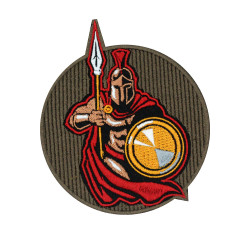 Spartan Warrior Emblem Embroidered Iron-on Gift Hook and Loop Patch