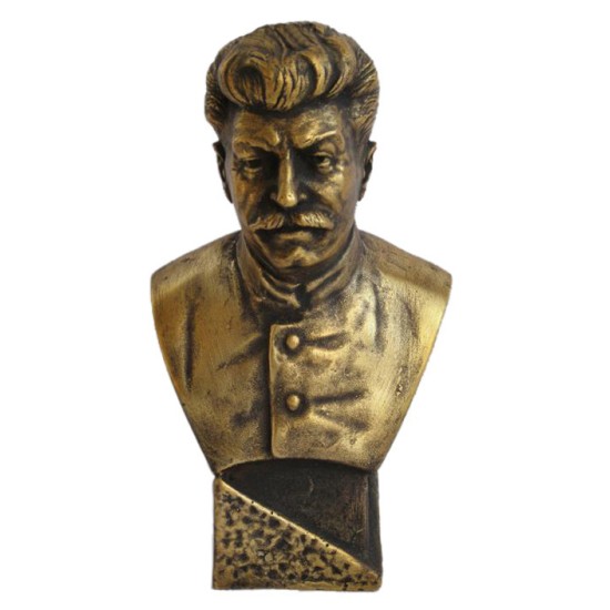 Sowjetische russische Bronzebüste von Stalin