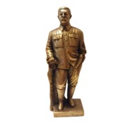 Statua in bronzo alto russo Busto sovietico di Stalin