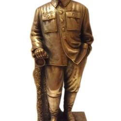 Statue de bronze haute russe Buste soviétique de Staline
