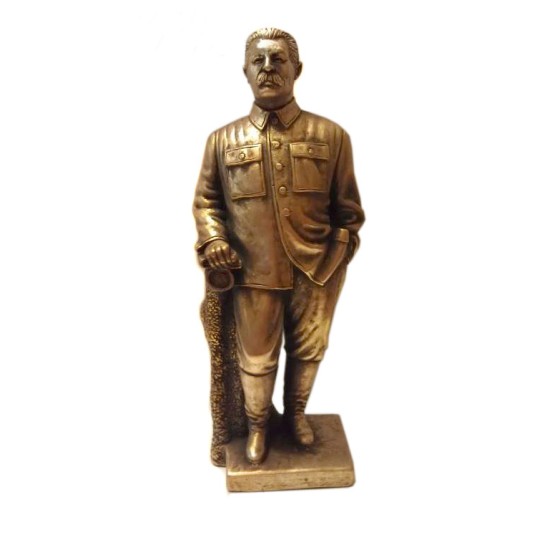 Estatua de bronce rusa alta busto soviético de stalin