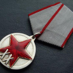 Soviet military Medal 20 years to RKKA Red Army