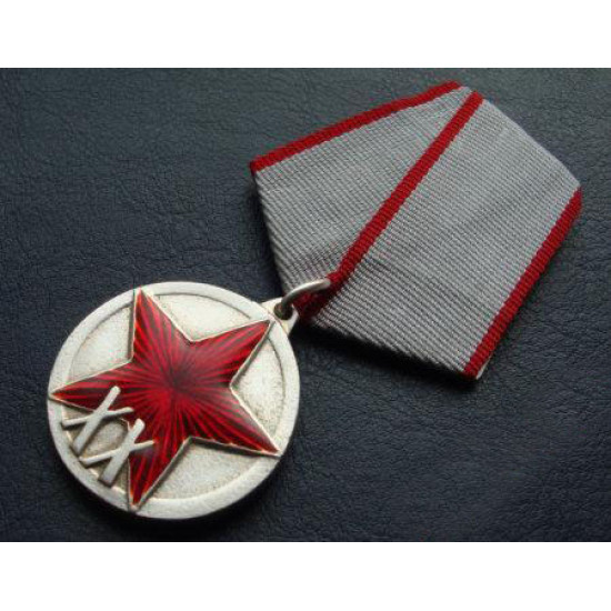 Soviet military Medal 20 years to RKKA Red Army
