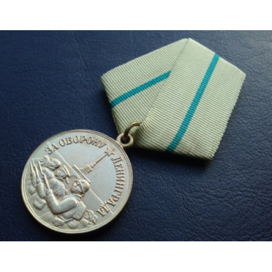 Soviet award medal - For Defense of Leningrad
