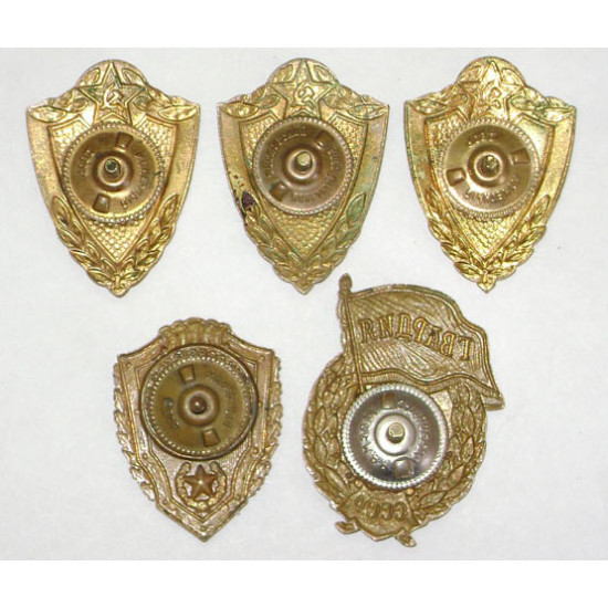5 USSR Army badges - 1 2 3 Class, Guards and Excellent Army Soldier 5 USSR Army badges - 1 2 3 Class, Guards and Excellent Army Soldier