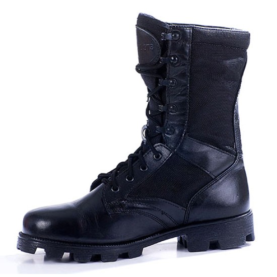 Leather tactical black BOOTS "KALAHARI" 1411