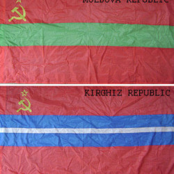 6 Marine Flaggen der ehemaligen Sowjetunion Republiken