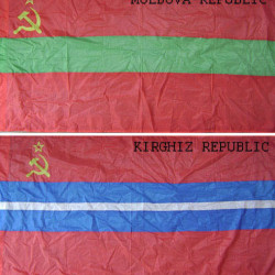 6 Navy flags of former Soviet Union republics