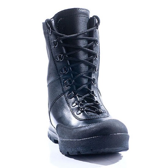 Leather warm winter tactical BOOTS with fur "COBRA" 12034