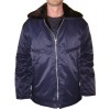 Blaue Jacke des sowjetischen Militärwinterpiloten