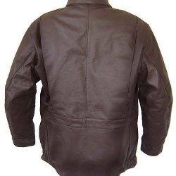 Soviet air force pilot Shevretka brown leather military jacket