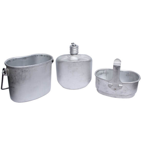 AIRBORNE field FOOD KETTLE & FLASK from Soviet Army