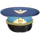 Russische Luftwaffenoffizier der blauen Uniform