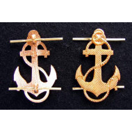 2 insignias de pin ANCLA naval soviética