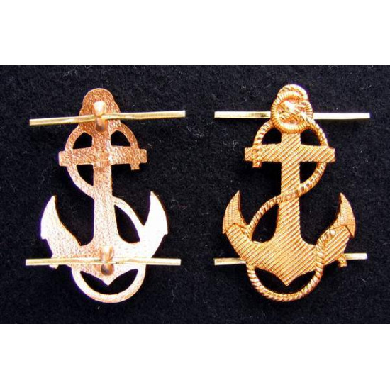 2 badge pin ANCHOR navali sovietici