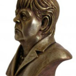 Chancellor of Germany bust Angela Merkel