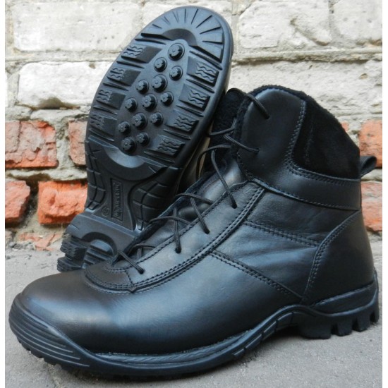 Black warm tactical boots ARAVI WINTER