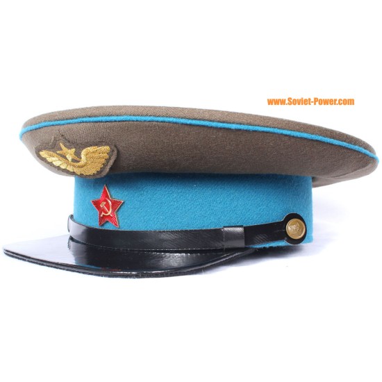 Soviet AVIATION VISOR CAP Red Army hat