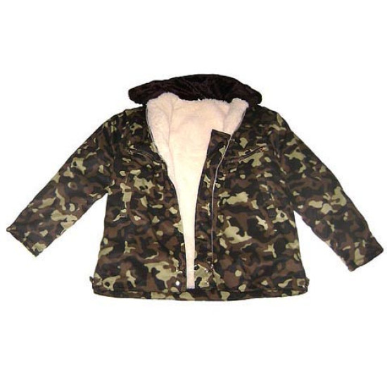 Veste chaude CAMO avec fourrure Veste d'hiver tactique