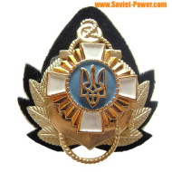Insignia del sombrero oficial de la marina de Ucrania con ancla 1
