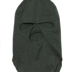 Olive Balaclava cotton hood face mask