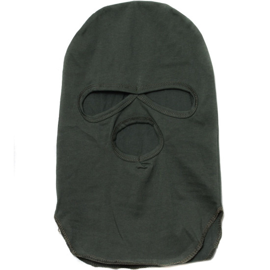 Olivgrüne Balaclava-Baumwollhauben-Gesichtsmaske