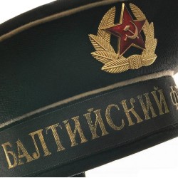 Naval black Soviet visorless Sailor Hat