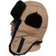 Winter earflaps modern synthetic ushanka hat with fur