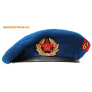 Beret of Soviet State Security special units blue hat
