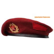 Gorra marrón militar de  de la boina