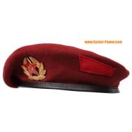 Béret marron chapeau militaire russe 