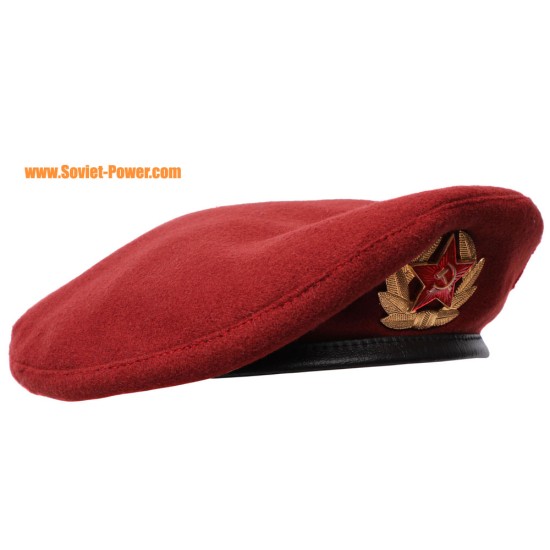 Maroon Beret military hat