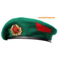 Guardias fronterizos sombrero de boina verde sombrero de boina del ejército soviético sombreros de la URSS con insignia