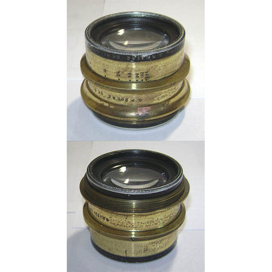 Lens Goerz Berlin Doppel Anastigmat Serie 1C.No.2 180mm Lens Goerz Berlin Doppel Anastigmat Serie 1C.No.2 180mm