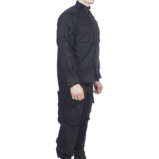 ACU Tactical Uniform Airsoft costume noir Cadeau de chasse pour les hommes