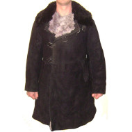 UdSSR Armee Winter Allgemeine Veloursleder Leder Overcoat