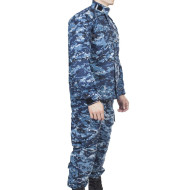 Uniforme de Airsoft digital azul Traje táctico ACU Tipo urbano Traje de camuflaje resistente al desgaste