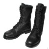 Black leather Russian Army tactical high ankle boots