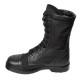 Schwarze Leder-Airsoft-Stiefel, taktische hohe Stiefeletten, soziales Schuhwerk
